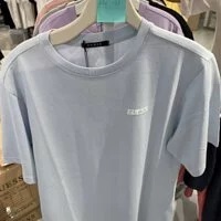 [S] GUESS COMMON BACK PRINT OVER FIT SHORT SLEEVE T-SHIRT,LIGHT BLUE, NM2K0373-LBL (SGU228)