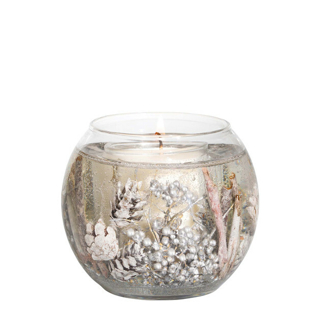 SEASONAL COLLECTION - WHITE CASHMERE & PEAR - NATURAL WAX SCENTED CANDLE - GEL FISHBOWL