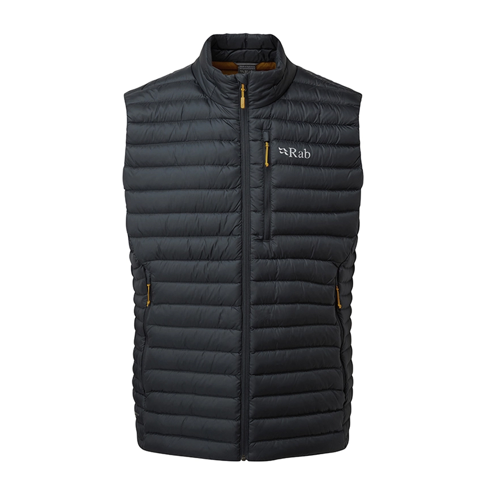 Rab 英國 QDB-18 Microlight Vest 羽絨背心 男款 (鯨魚灰) 環保/輕量/防風/防潑水 00RAQDB18
