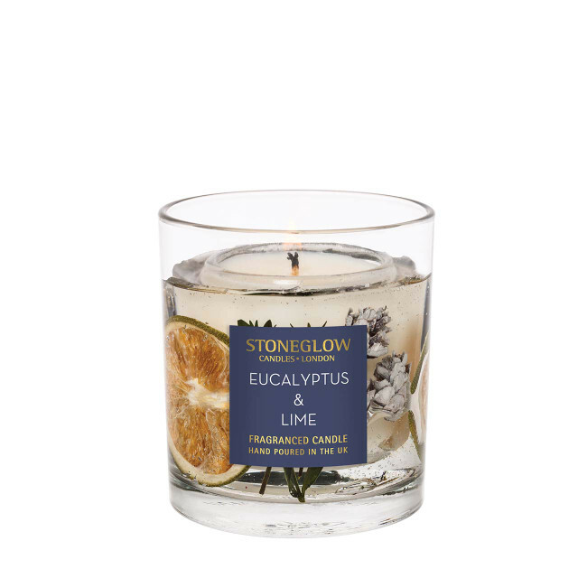 SEASONAL COLLECTION - EUCALYPTUS & LIME - NATURAL WAX SCENTED CANDLE - GEL TUMBLER