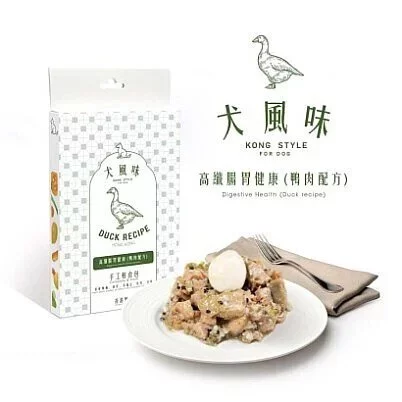 [香港製造]港風味Kong Style 犬風味鮮食包 腸胃健康 (鴨肉配方) 100g*新包裝