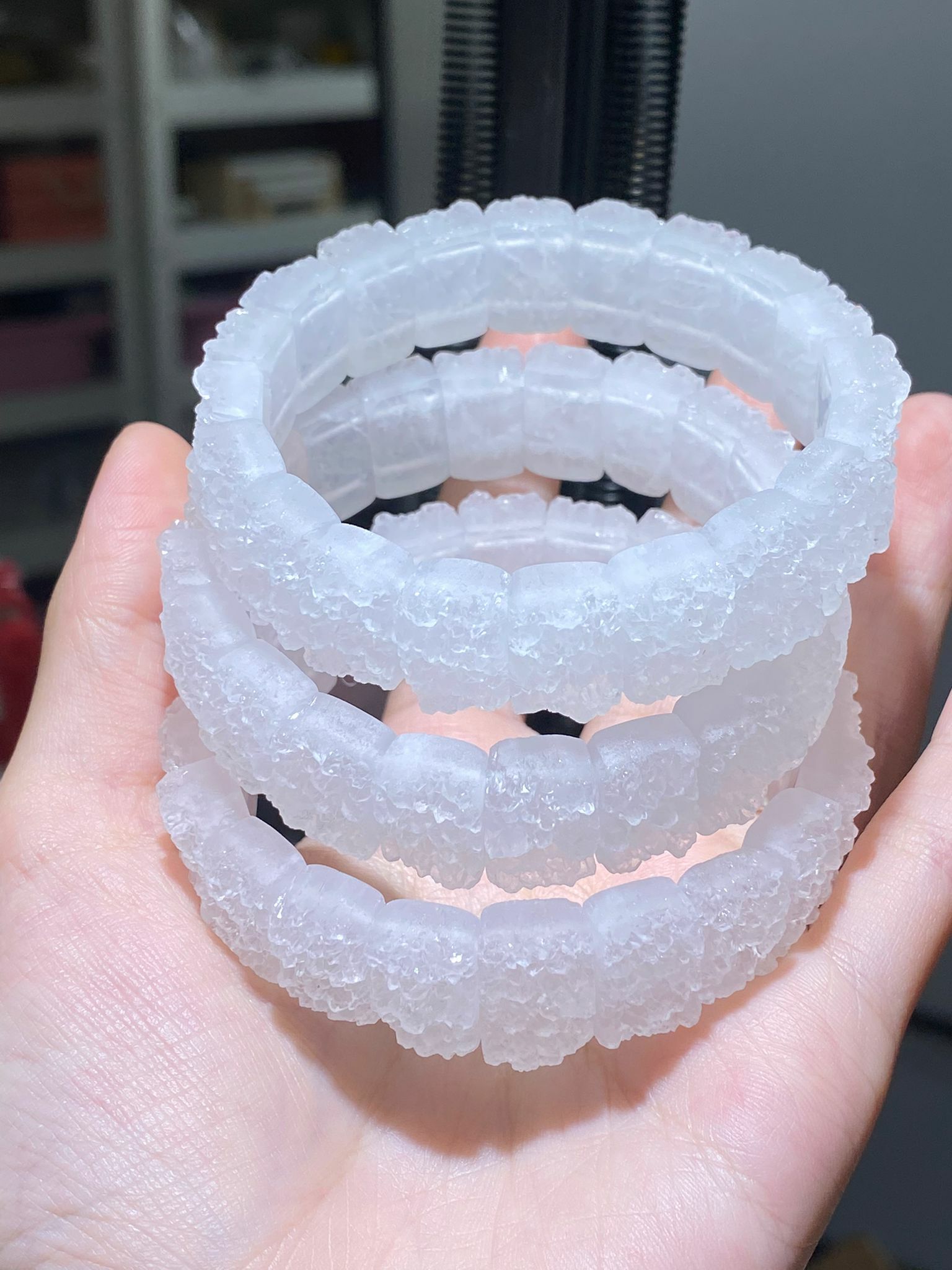 高質白晶簇手排