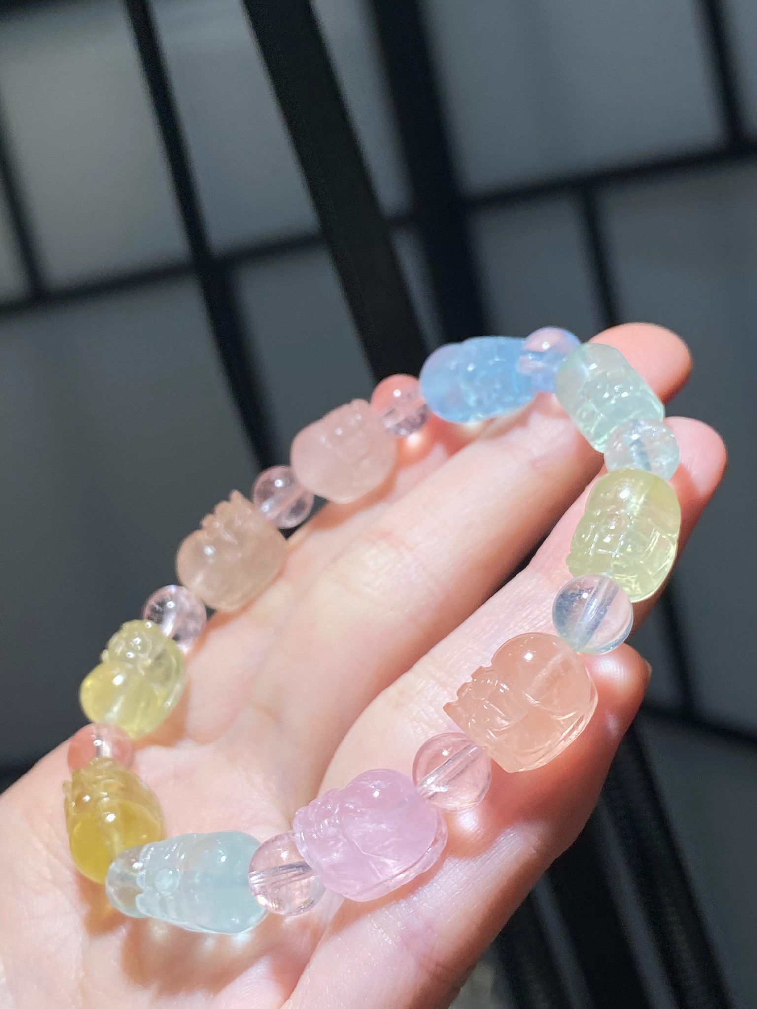 高質摩根石貔貅手串