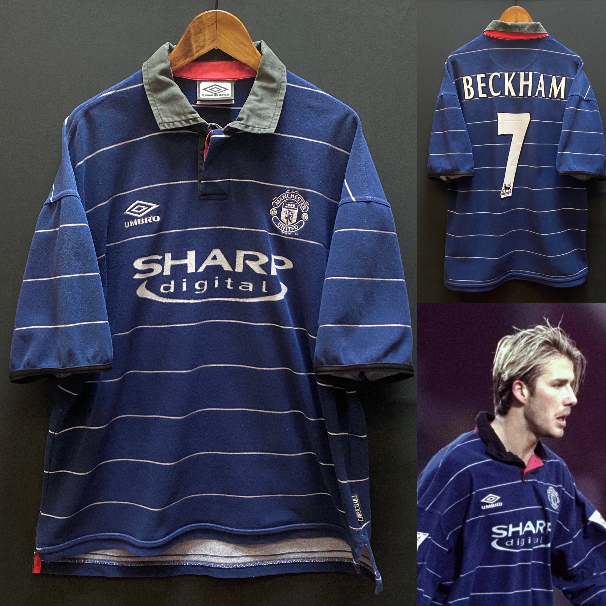 曼聯 1999-2000 Umbro 作客球衣 #7 BECKHAM