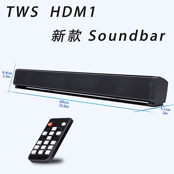 Korea B&C Multifunctional PCSoundbar Bluetooth Speaker Audio Computer TV Home Theater Long Bar Speaker (B0173)