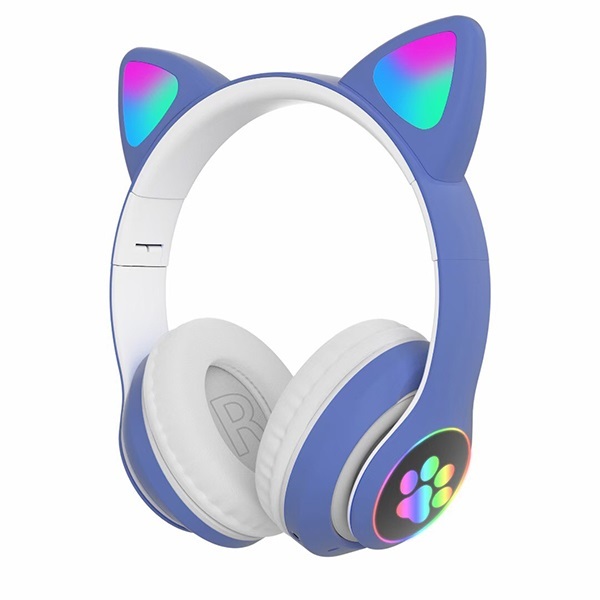 B&C Korea new cat ear headset 5.0 wireless bluetooth headset luminous computer gaming sports headset (B0115)