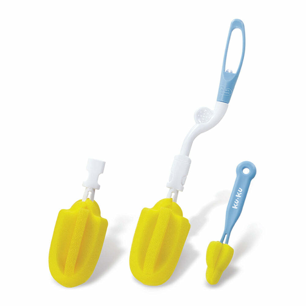Kuku 海綿奶瓶刷組