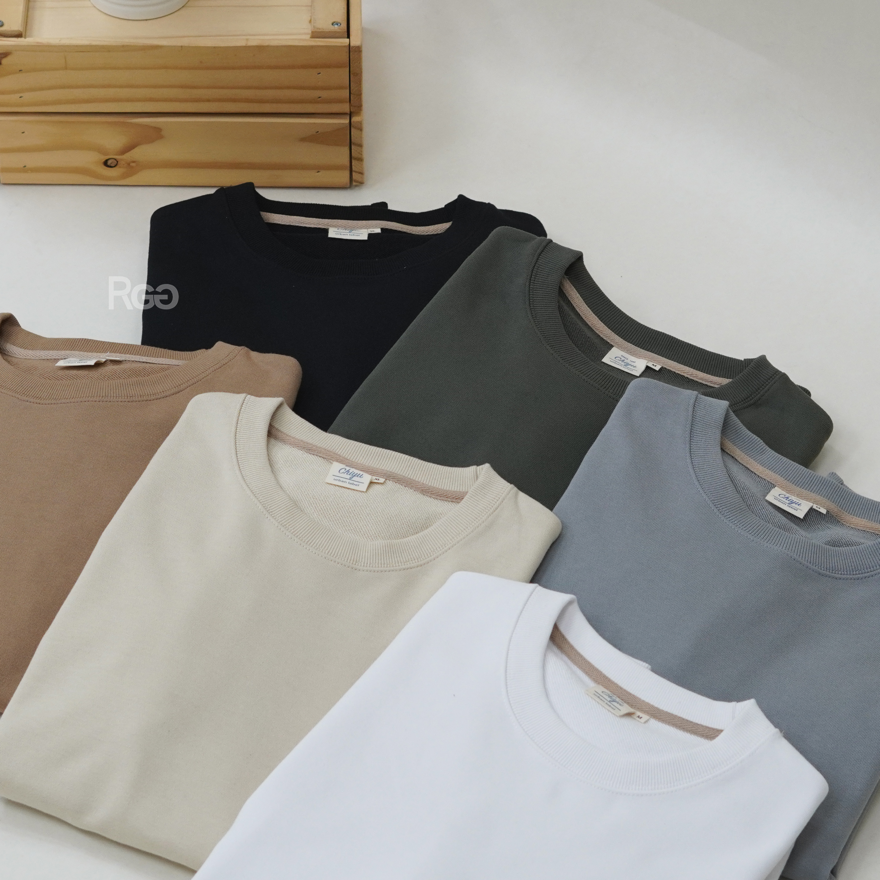 #22202 台灣製重磅 600g 落肩大學T