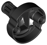 Lego 18590 Technic, Gear 8 Tooth with Pin Holes and Ninjago Flywheel Socket - Short Shaft