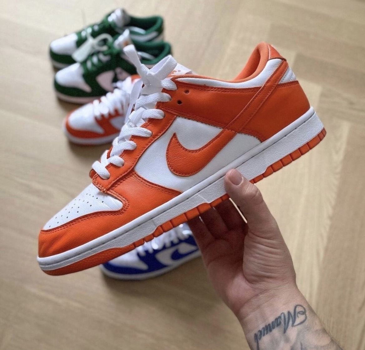 Nike Dunk Low "Syracuse" 雪城大學 白橘拼接 低筒