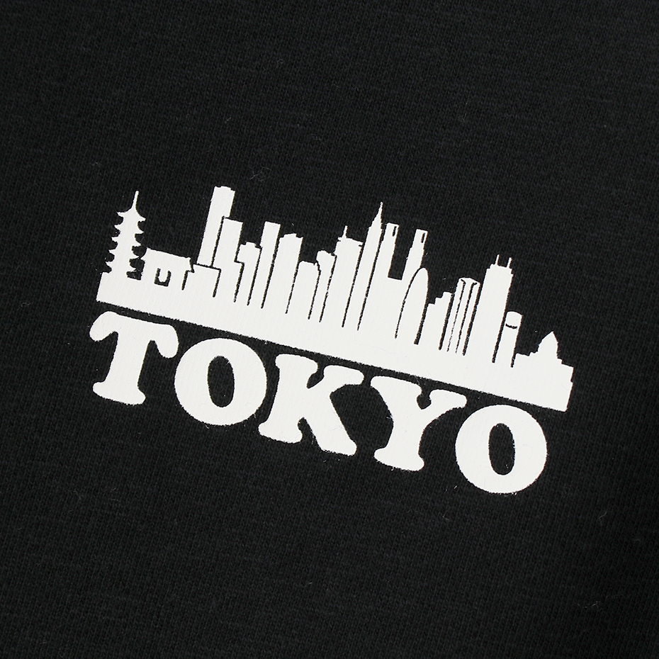 女款-Champion Women's 圓領Tokyo Logo長袖大學Tee-黑色（CW-U001-090）