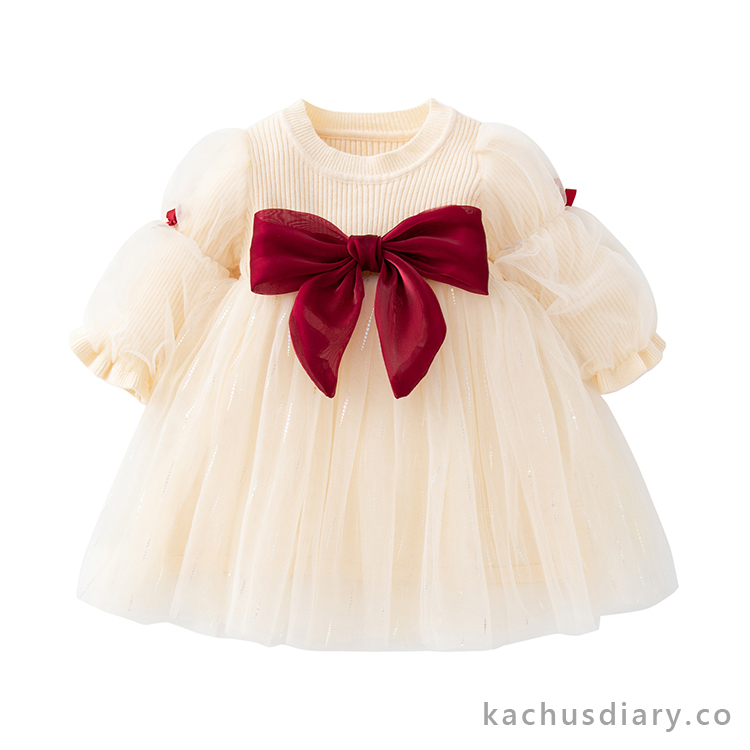 Korea bow princess dress