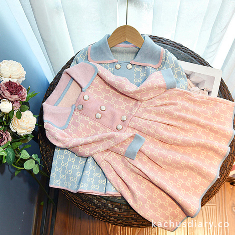 Girls' Chic knitted dress