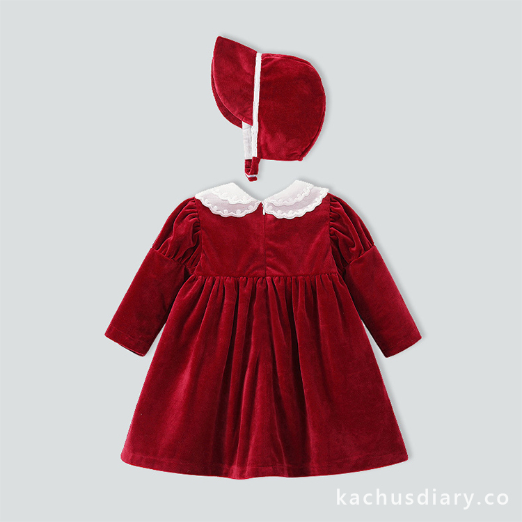 Royal corduroy dress