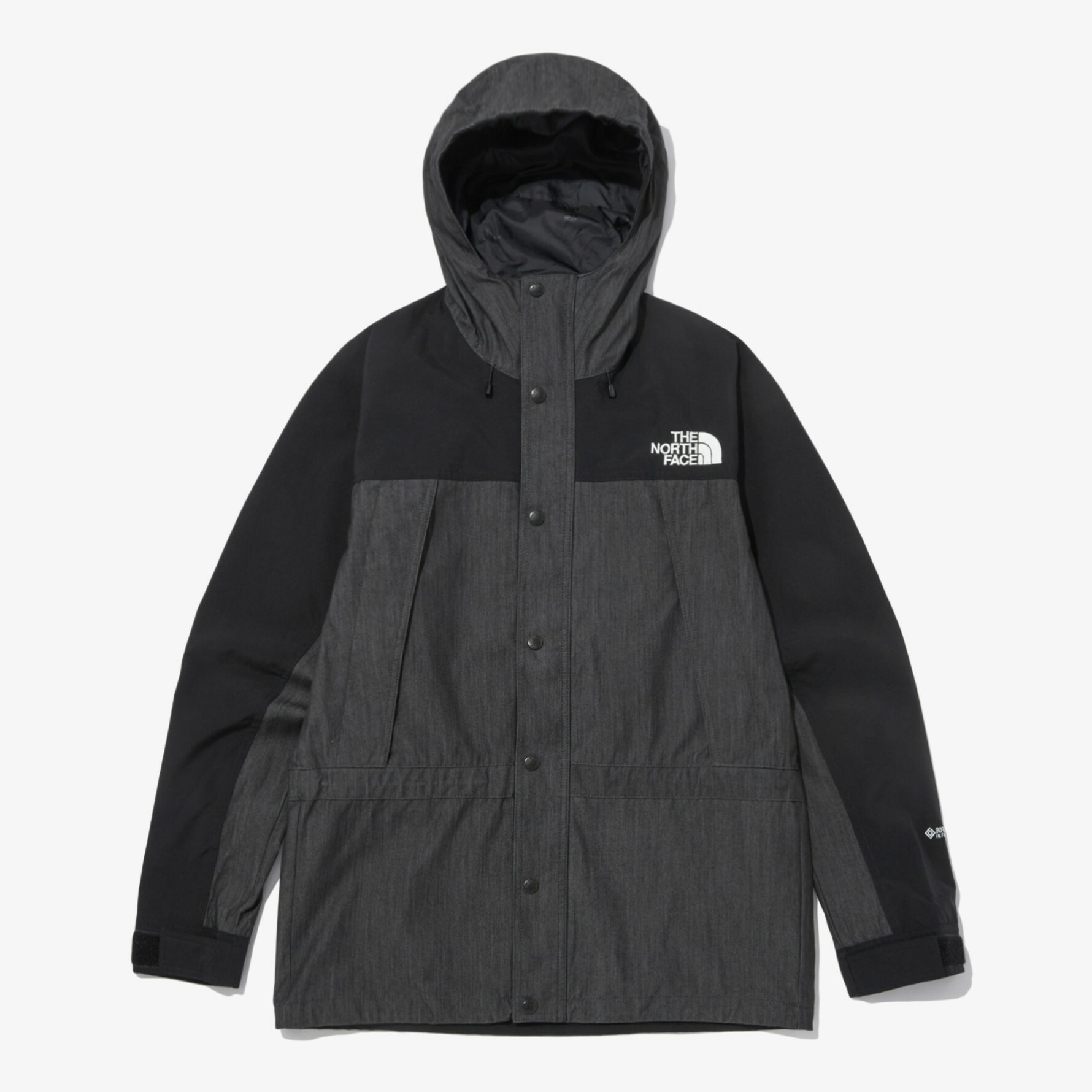 THE NORTH FACE MOUNTAIN GORE-TEX  單寧 連帽外套 黑 NJ2GN75B