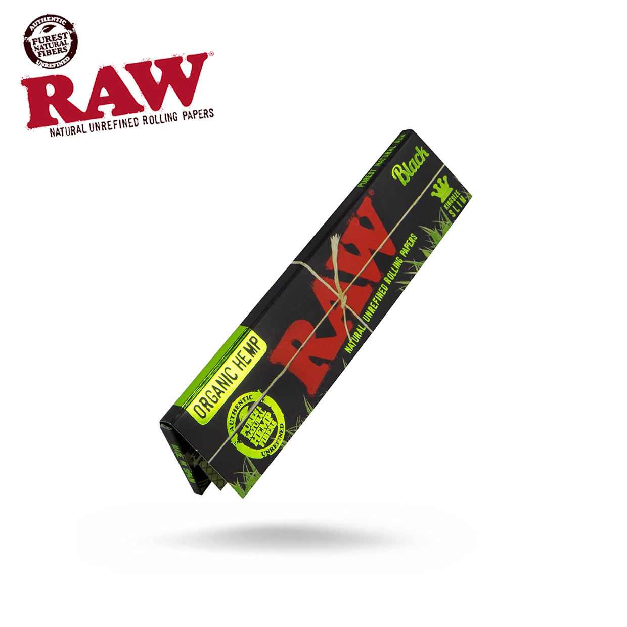 🇪🇸RAW - Black Organic Hemp KS Slim Rolling Papers 有機捲煙紙