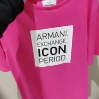 [S] ARMANI EXCHANGE ICON PERIOD PRINT T-SHIRT,PINK, 8NYACXYJG3Z-1485 (SAX49)