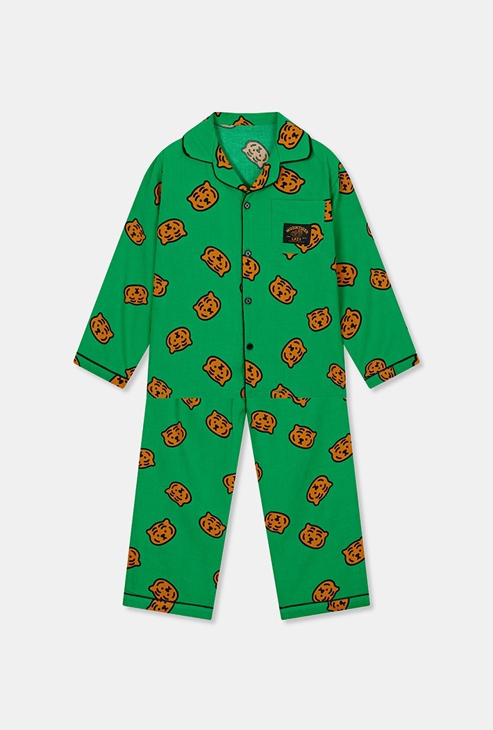 SPAO x Muzik Tiger Kids Pajamas (GREEN)_SPPPC49KU1