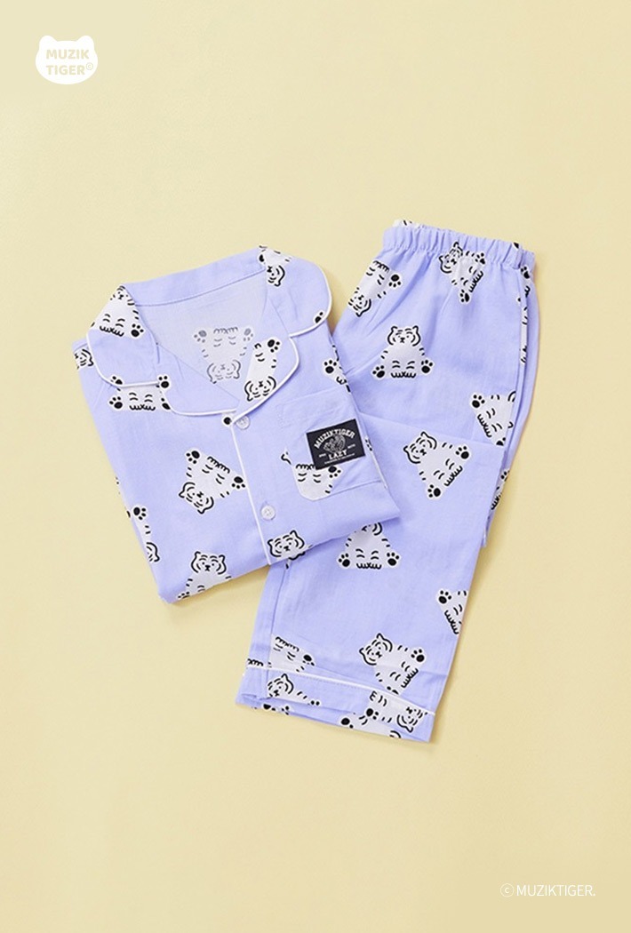 SPAO x Muzik Tiger Kids Pajamas (LIGHT PURPLE)_SPPPC49KU1