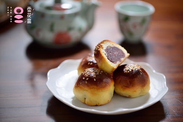 雪花齋-紅燒餅(紅豆沙)