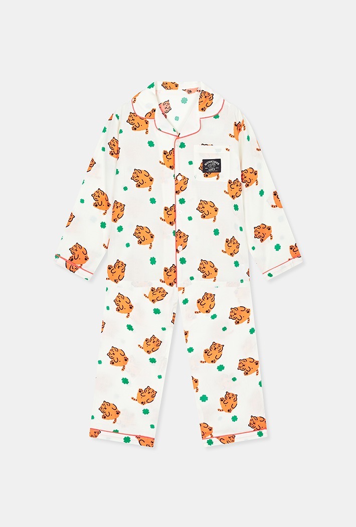 SPAO x Muzik Tiger Kids Pajamas (IVORY)_SPPPD12KU1