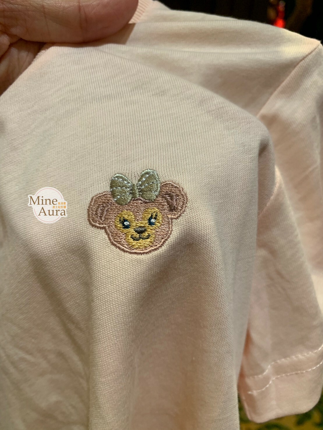 雪莉玫 ShellieMay 刺繡大頭 短T 上衣 兒童/成人 親子裝 -香港迪士尼樂園