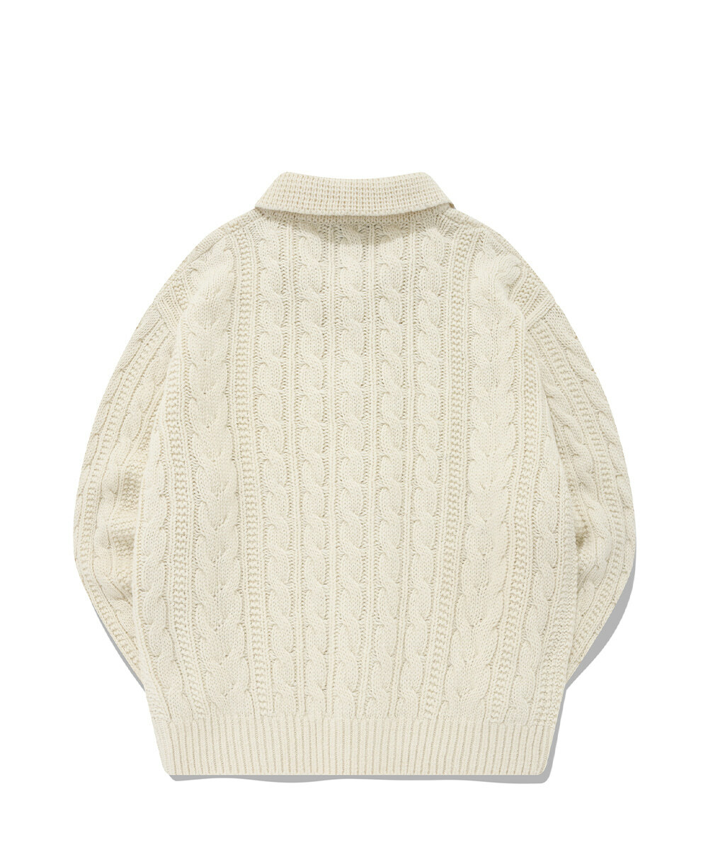 COVERNAT 羊羔毛  針織衫 毛衣 象牙色