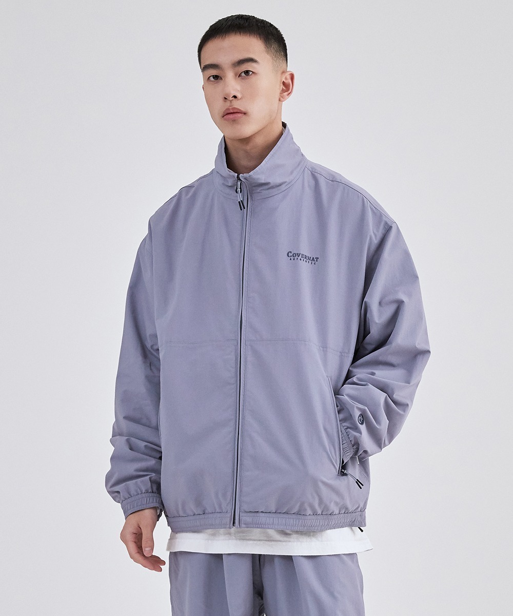 COVERNAT Logo 運動夾克 外套 薰衣草色