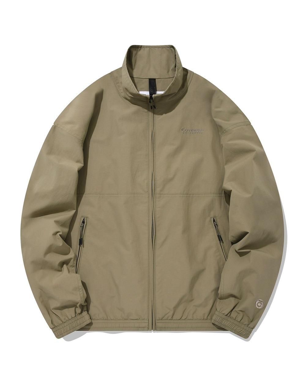 COVERNAT Logo 運動夾克 外套 卡其色