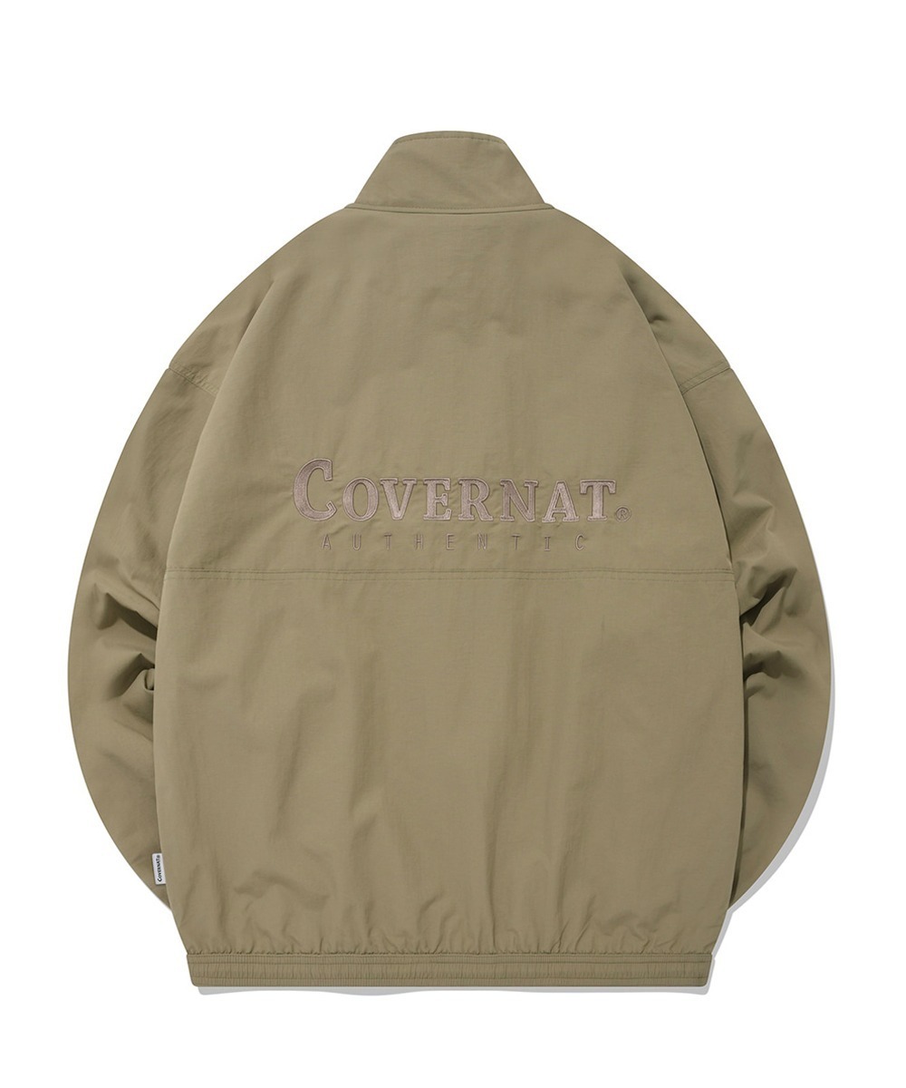 COVERNAT Logo 運動夾克 外套 卡其色