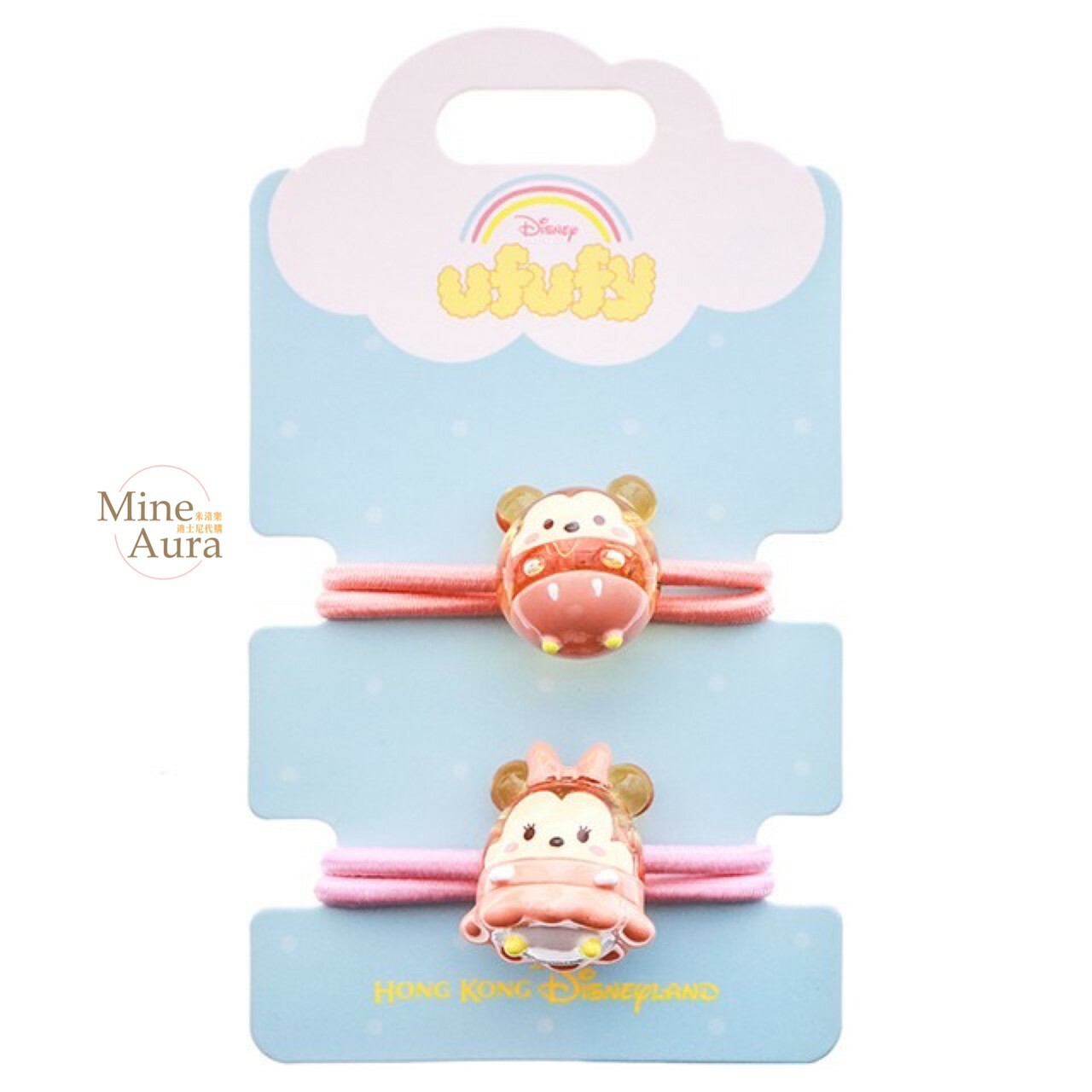 Ufufy 米奇 Mickey 米妮 Minnie 造型 髮束 2入組 -香港迪士尼樂園