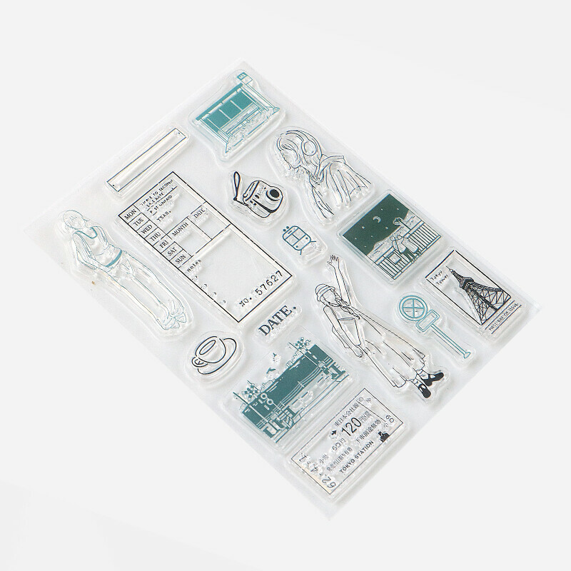 散步 世界旅行系列  +Clear Stamp 透明印章組 ｜日本BGM