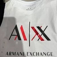 [S] ARMANI EXCHANGE LOGO T-SHIRT,WHITE, 7VYTAHYJ73Z-8175 (SAX66)