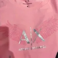 [S] ARMANI EXCHANGE A|X WING LOGO SHORT SLEEVE T-SHIRT,PINK, 7VYT97YJ5DZ-1475 (SAX70)