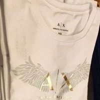 [S] ARMANI EXCHANGE A|X WING LOGO SHORT SLEEVE T-SHIRT,WHITE, 7VYT97YJ5DZ-1100 (SAX71)