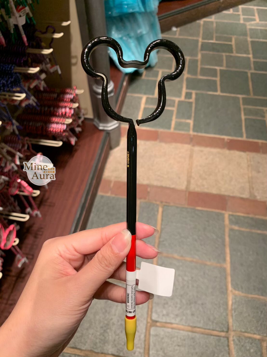 米奇 Mickey 經典配色 簍空 造型筆 圓珠筆 -香港迪士尼樂園