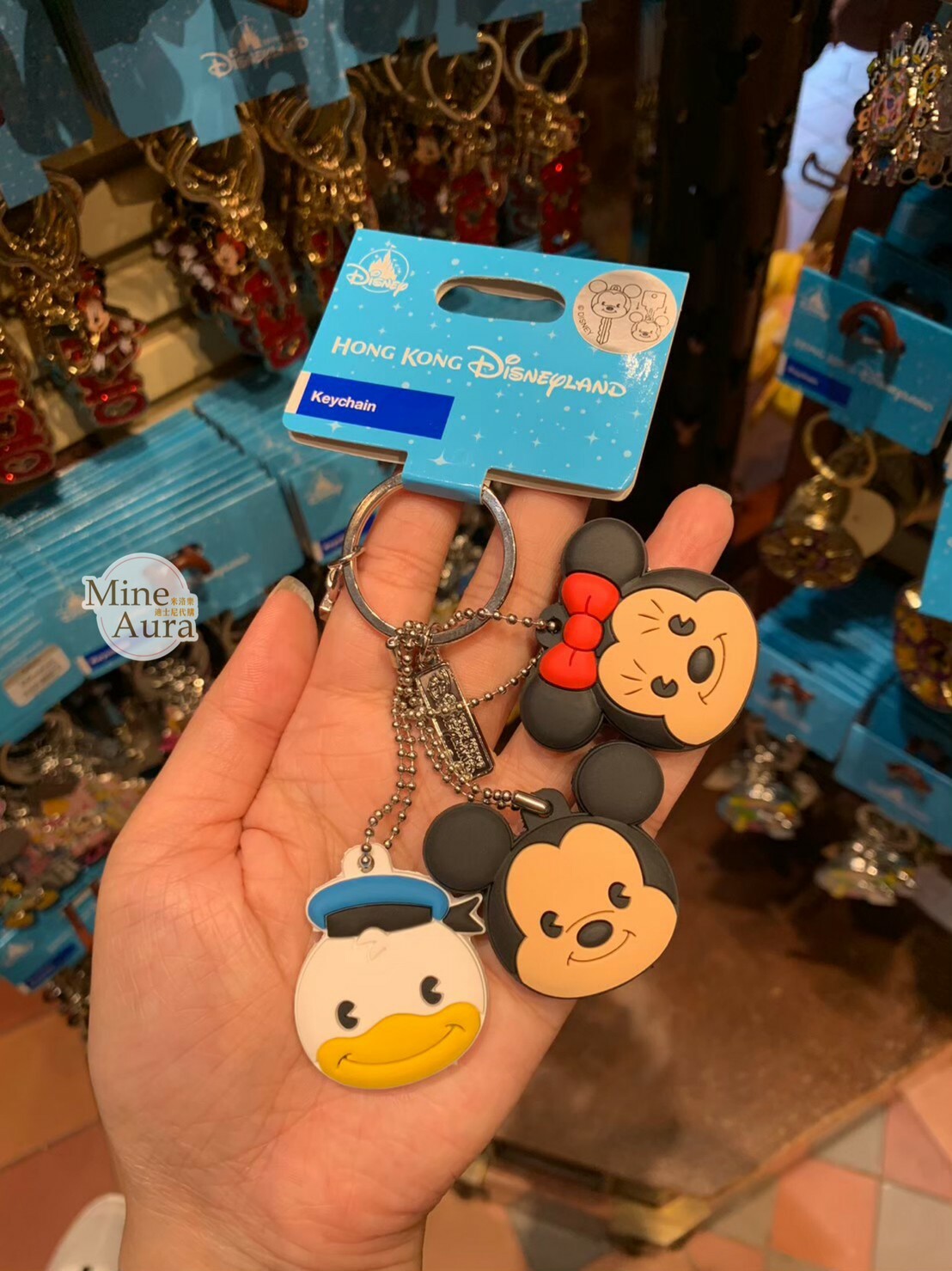 米奇 Mickey 米妮 Minnie 唐老鴨 Donald 鑰匙套設計 鑰匙圈 吊飾 -香港迪士尼樂園