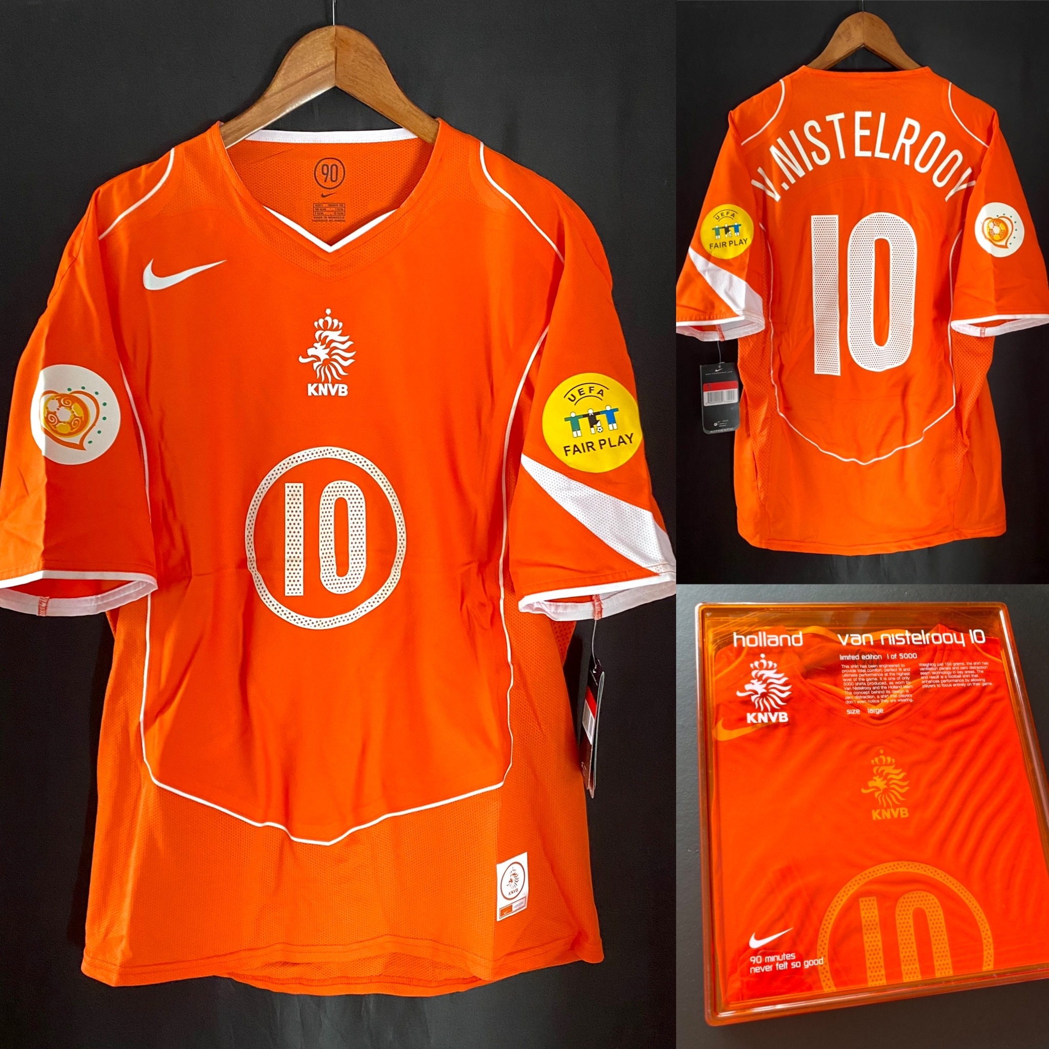 ウェア NETHERLANDS- 2004 () Netherlands 2004 Nike Code 7 Limited Edition player iss