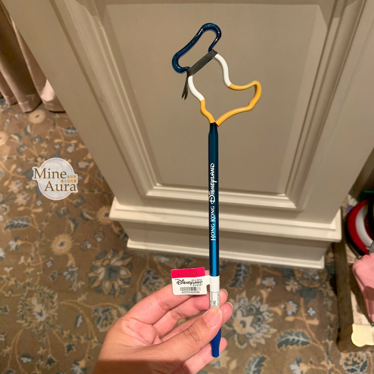 唐老鴨 Donald 簍空 造型筆 圓珠筆 -香港迪士尼樂園