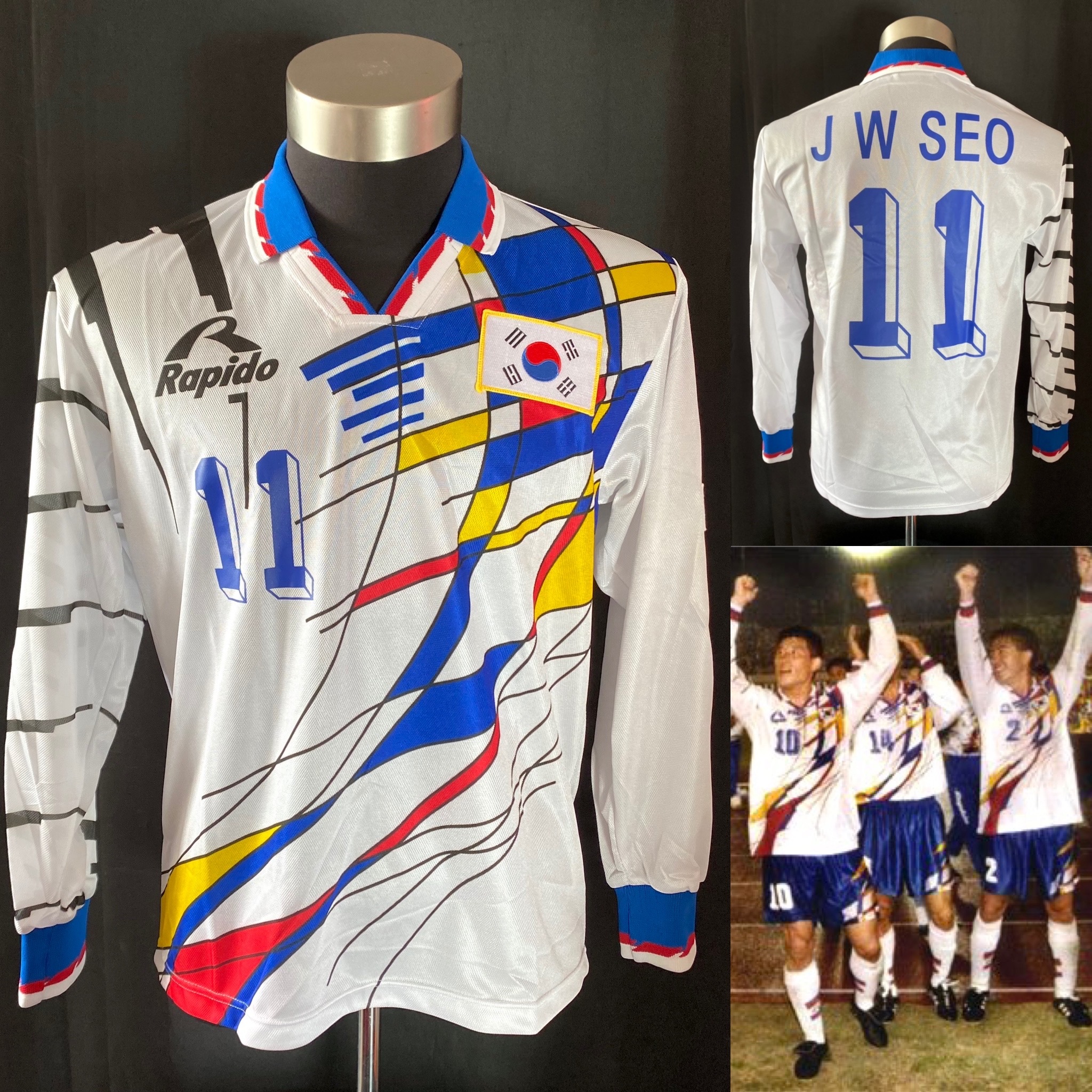 South Korea 1994-95 Rapido Away Long Sleeve official shirt