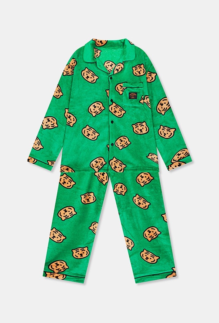 SPAO x Muzik Tiger Kids Pajamas (GREEN)_SPPPC4VKU5