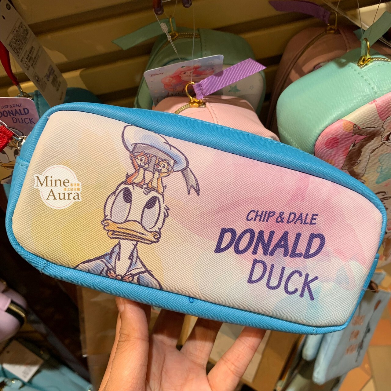 唐老鴨 Donald 奇奇蒂蒂 Chip 'n Dale 圖案 筆袋 收納袋 -香港迪士尼樂園