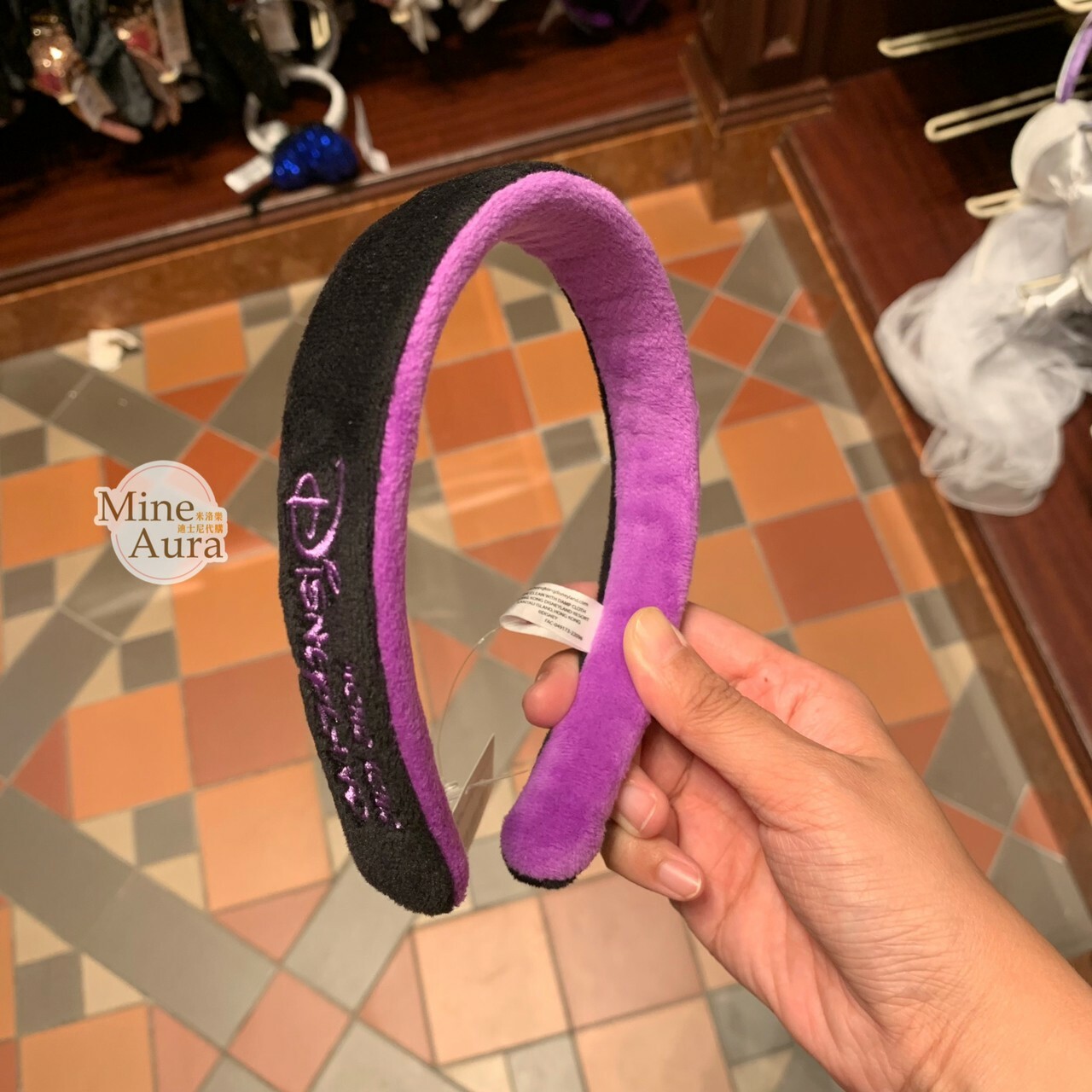 個人客製 紫色 髮圈  -香港迪士尼樂園