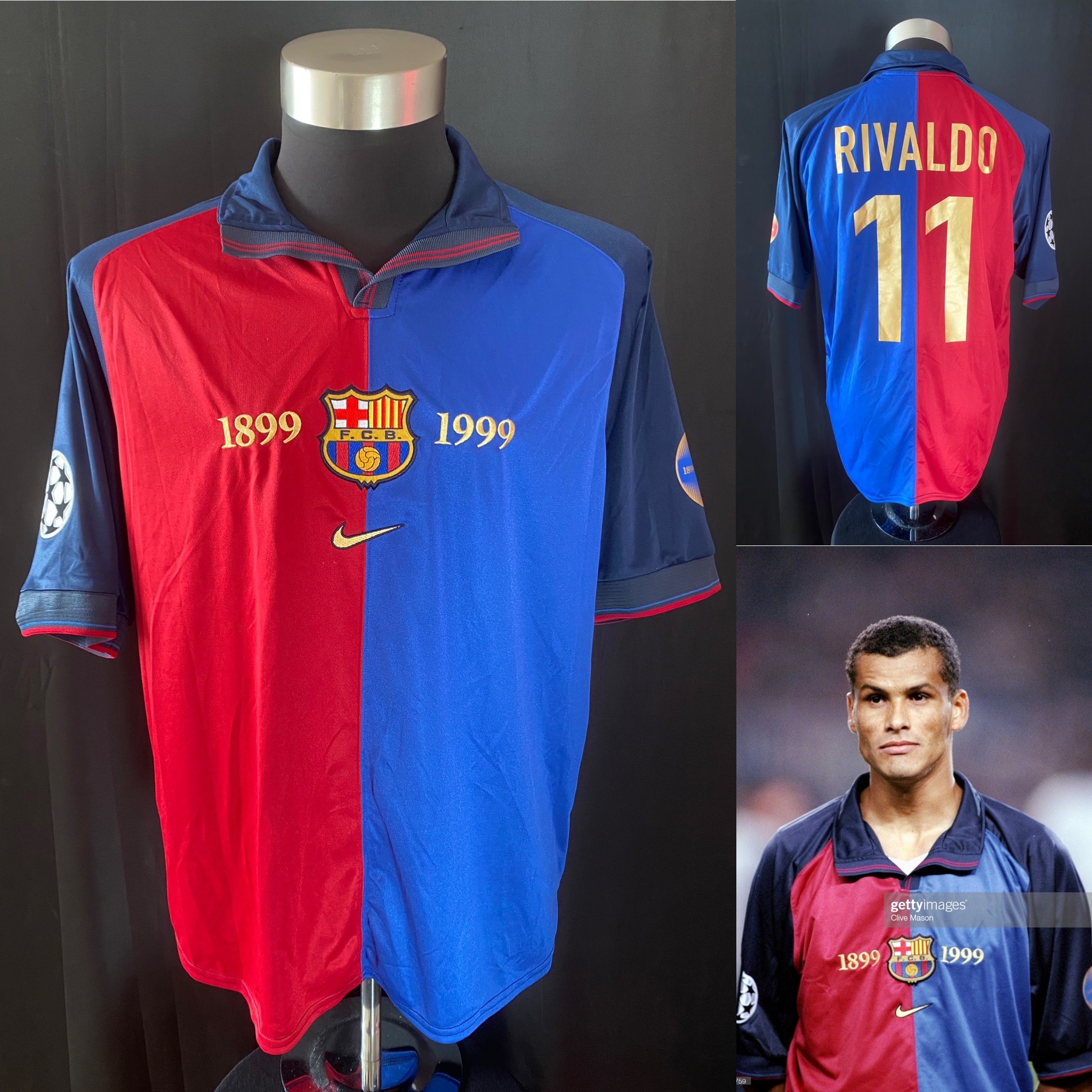 正規品 FCバルセロナ 1999年記念シャツ 99-00 GUARDIO FC Barcelona 1999/2000 Home Guardiola #4 Jersey Retro