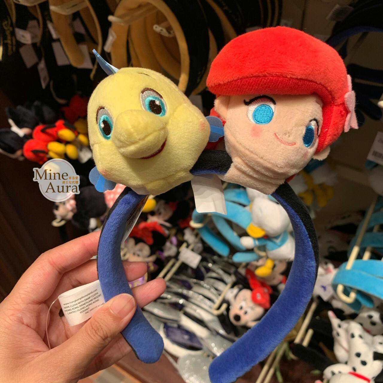 路西法 魯斯佛 Lucife 大頭 造型 絨毛 迷你公仔 娃娃 (搭配個人客製髮圈用) -香港迪士尼樂園