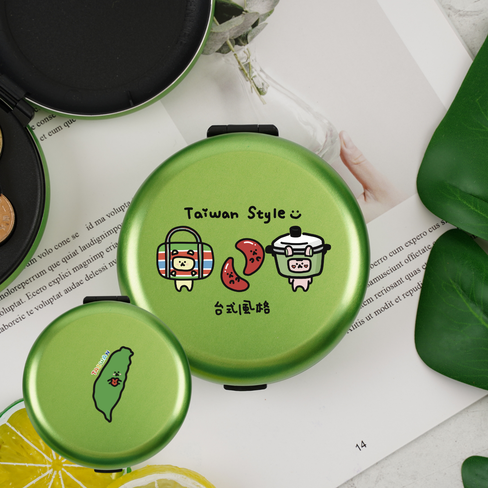 台幣｜渣男熊-懷舊小物-綠色