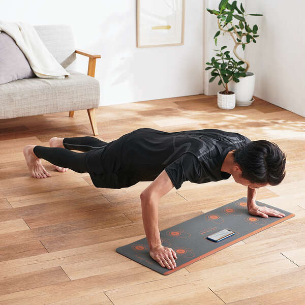 ELECOM - 【HCF-UT100GY】ECLEAR SPORTS Push up Training Mat (100 cm)