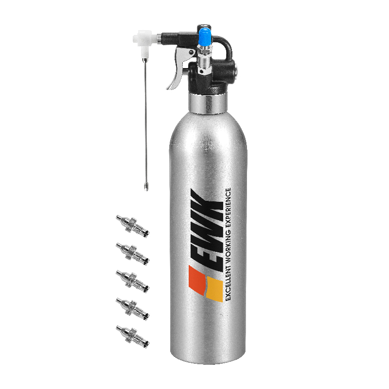 EWK Patented Aluminum Refillable Aerosol Spray Can with Nozzles Kit,  Compressed Air Sprayer for Brake Clean, Lubrication and Anti-Rust :  : Automotive
