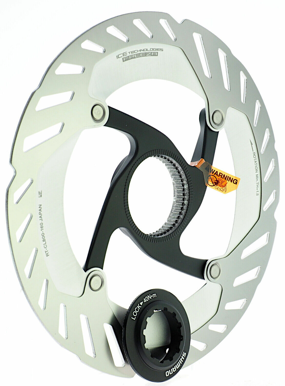 Disco de freio Shimano Rotor RT-CL800 Center Lock IceTech Freeza 160 mm