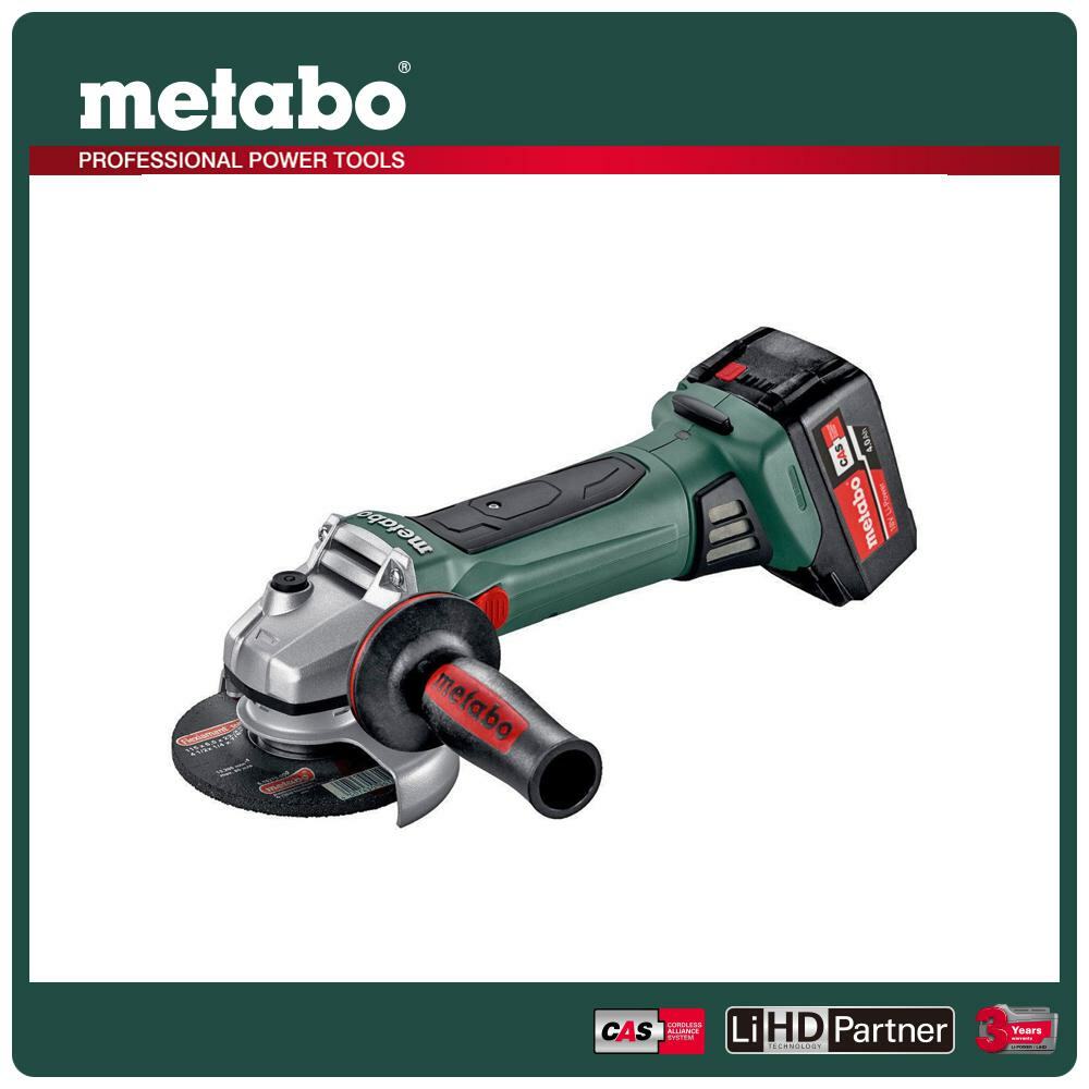 【metabo 美達寶】5吋手提砂輪機(WEV 15-125 HT)｜031006400101